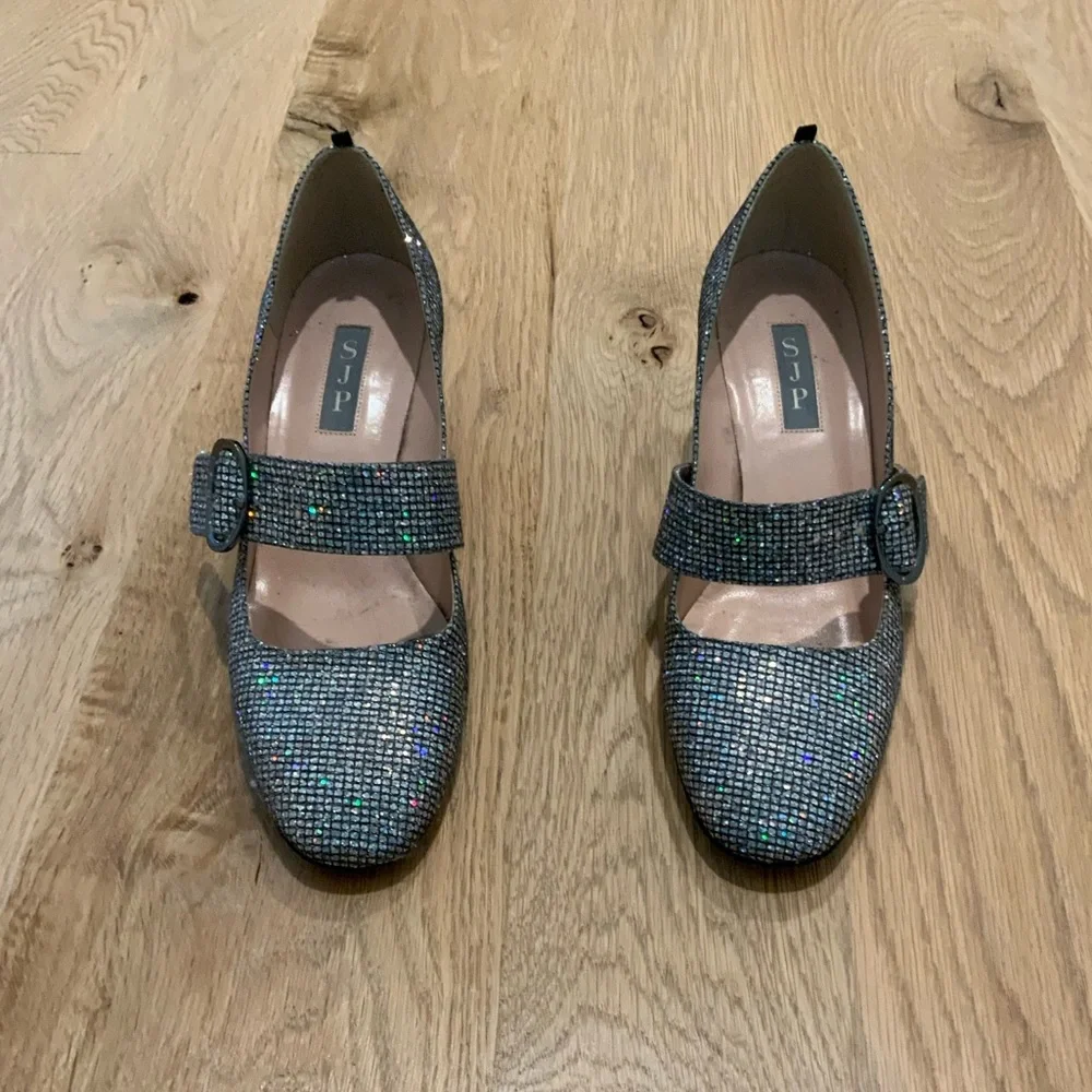 SJP by Sarah Jessica Parker Silver Heels - Picture 8 of 14